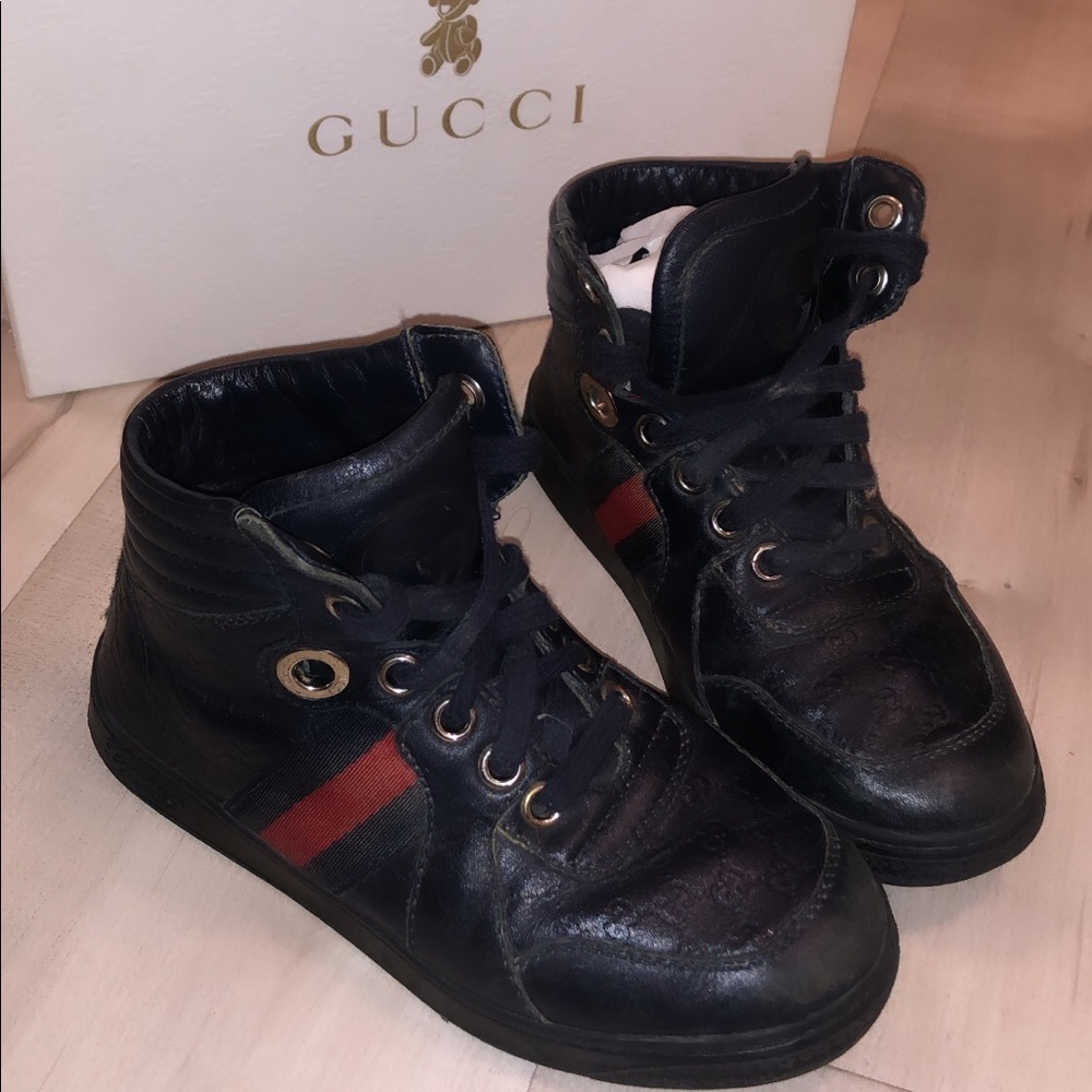 Gucci kids high top Sneakers size 28